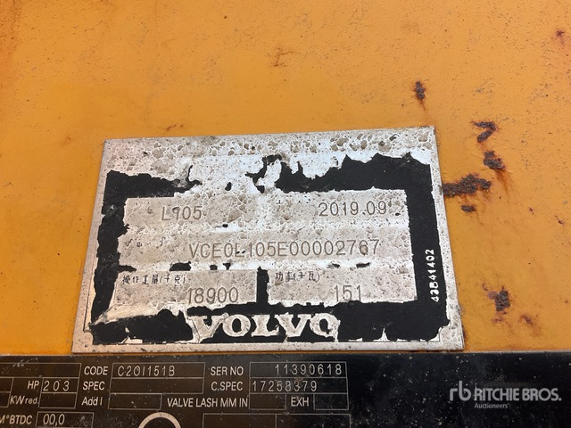 2019 Volvo L105 - Pyöräkuormaaja: kuva 2019 Volvo L105 - Pyöräkuormaaja 2019 Volvo L105 - Pyöräkuormaaja: kuva 2019 Volvo L105 - Pyöräkuormaaja