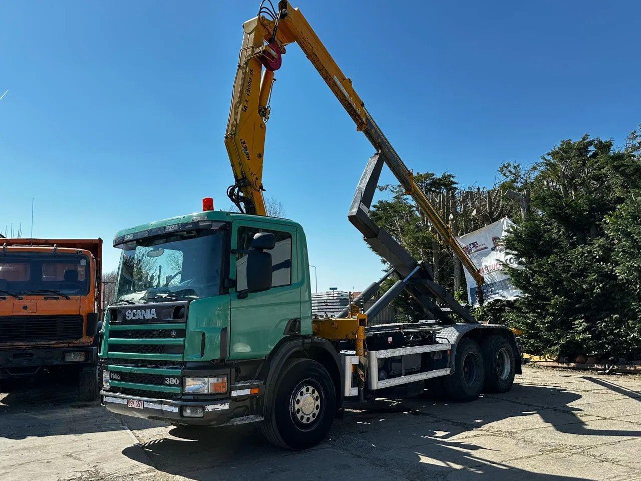 Scania P114-380 6X2 Ampirol + Heila 13000 5T Crane Manu - Konttialus/ Vaihtokuormatilat kuorma-auto: kuva Scania P114-380 6X2 Ampirol + Heila 13000 5T Crane Manu - Konttialus/ Vaihtokuormatilat kuorma-auto Scania P114-380 6X2 Ampirol + Heila 13000 5T Crane Manu - Konttialus/ Vaihtokuormatilat kuorma-auto: kuva Scania P114-380 6X2 Ampirol + Heila 13000 5T Crane Manu - Konttialus/ Vaihtokuormatilat kuorma-auto