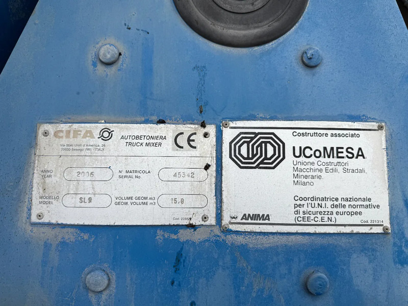 CIFA MIXER SL9 Year 2006 Complete - Varaosat - Kuorma-auto: kuva CIFA MIXER SL9 Year 2006 Complete - Varaosat - Kuorma-auto CIFA MIXER SL9 Year 2006 Complete - Varaosat - Kuorma-auto: kuva CIFA MIXER SL9 Year 2006 Complete - Varaosat - Kuorma-auto