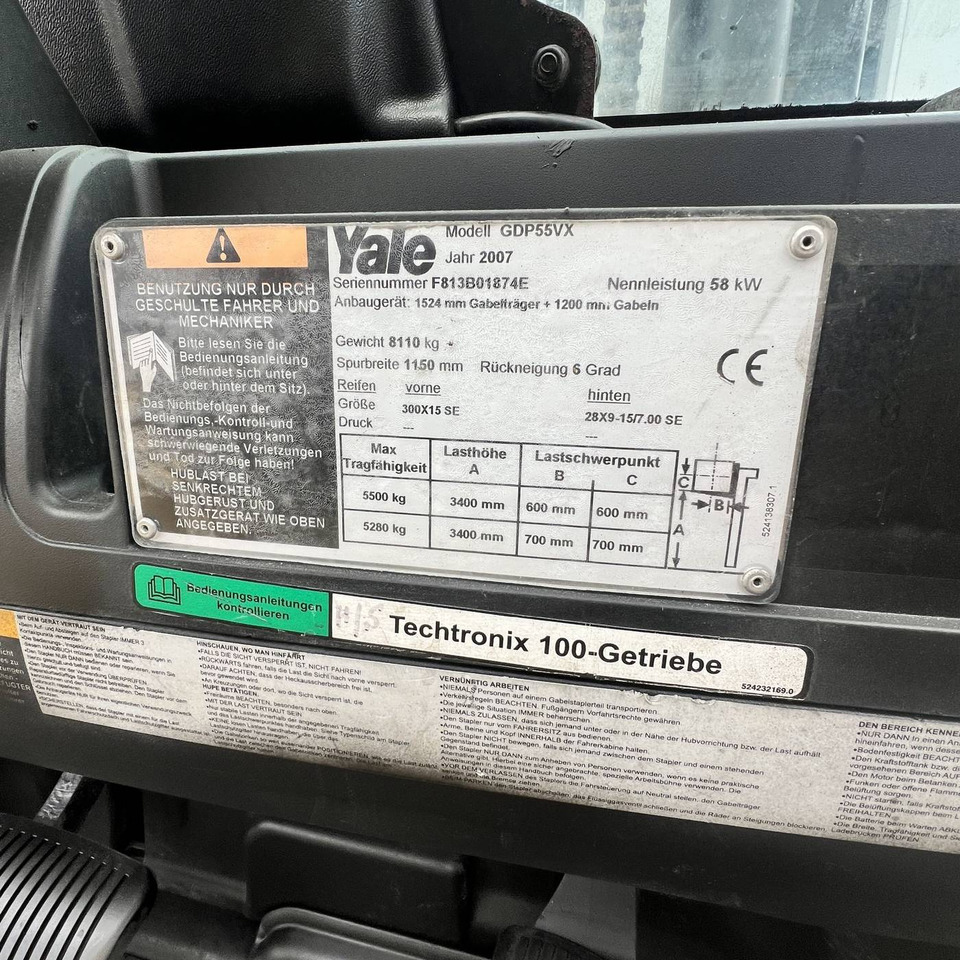 Dieseltrukki Yale GDP55VX: kuva Dieseltrukki Yale GDP55VX