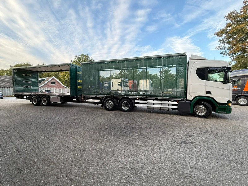 Pressukapelli kuorma-auto Scania R500 NGS 6X2 Retarder Stuuras 551.670KM! Schuifzeilen Combi Hefdak: kuva Pressukapelli kuorma-auto Scania R500 NGS 6X2 Retarder Stuuras 551.670KM! Schuifzeilen Combi Hefdak