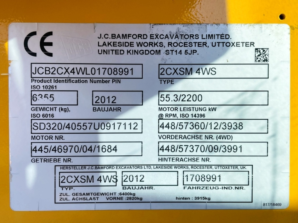JCB 2CX SM 4WS (4001) - Kaivuri-trukki: kuva JCB 2CX SM 4WS (4001) - Kaivuri-trukki JCB 2CX SM 4WS (4001) - Kaivuri-trukki: kuva JCB 2CX SM 4WS (4001) - Kaivuri-trukki