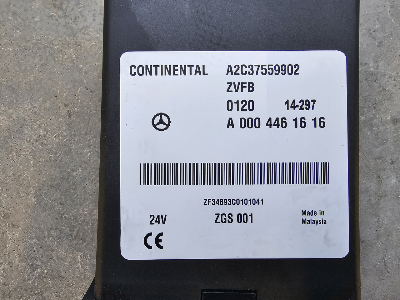 MERCEDES-BENZ ATEGO MP4 EURO 6 / CENTRAL LOCK ECU ZVFB / A0004461616 - Ohjainyksikkö: kuva MERCEDES-BENZ ATEGO MP4 EURO 6 / CENTRAL LOCK ECU ZVFB / A0004461616 - Ohjainyksikkö MERCEDES-BENZ ATEGO MP4 EURO 6 / CENTRAL LOCK ECU ZVFB / A0004461616 - Ohjainyksikkö: kuva MERCEDES-BENZ ATEGO MP4 EURO 6 / CENTRAL LOCK ECU ZVFB / A0004461616 - Ohjainyksikkö