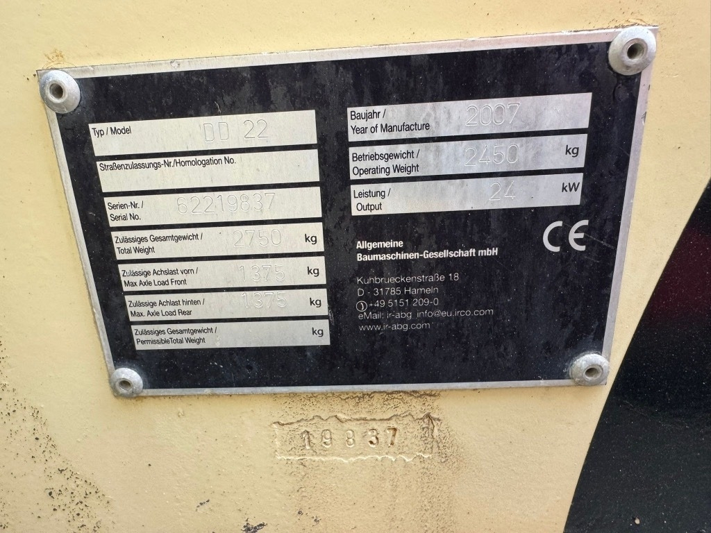 Ingersoll Rand DD22 - Tiejyrä: kuva Ingersoll Rand DD22 - Tiejyrä Ingersoll Rand DD22 - Tiejyrä: kuva Ingersoll Rand DD22 - Tiejyrä