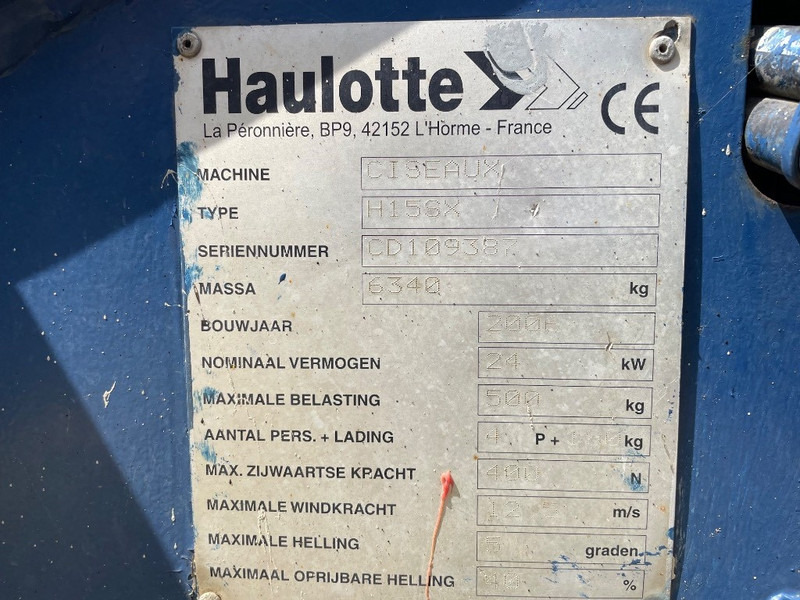 Haulotte H 15 SX - Saksilava: kuva Haulotte H 15 SX - Saksilava Haulotte H 15 SX - Saksilava: kuva Haulotte H 15 SX - Saksilava