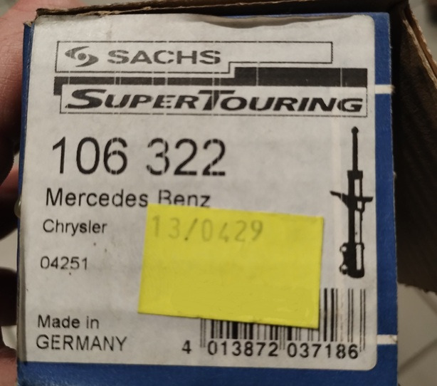 AMORTYZATOR PRZEDNI MERCEDES 407 409 410 6113200930 106322 SACHS - Iskunvaimentaja: kuva AMORTYZATOR PRZEDNI MERCEDES 407 409 410 6113200930 106322 SACHS - Iskunvaimentaja AMORTYZATOR PRZEDNI MERCEDES 407 409 410 6113200930 106322 SACHS - Iskunvaimentaja: kuva AMORTYZATOR PRZEDNI MERCEDES 407 409 410 6113200930 106322 SACHS - Iskunvaimentaja