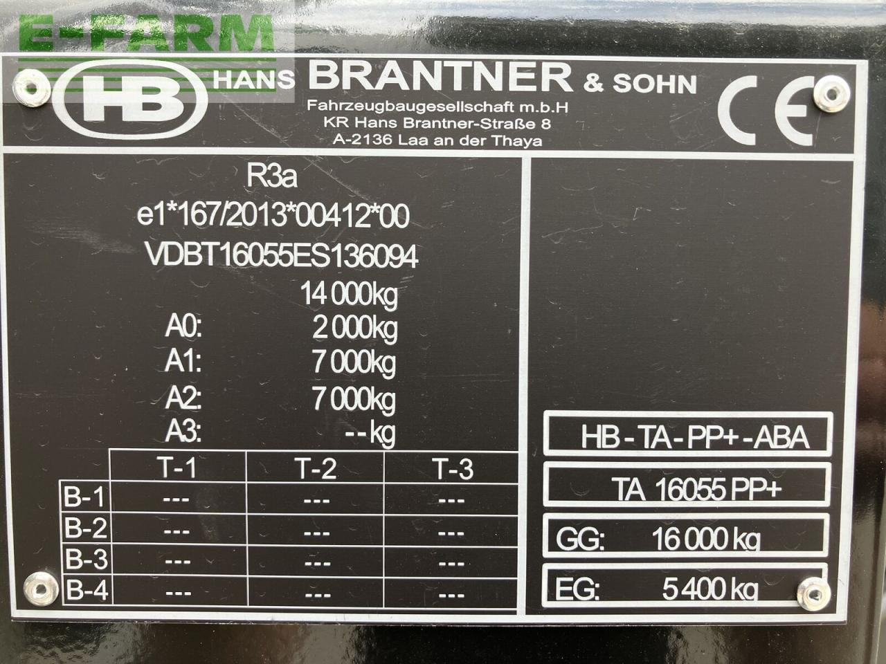 Maatalous kippiperävaunu Brantner ta 16055 power push eco plus: kuva Maatalous kippiperävaunu Brantner ta 16055 power push eco plus