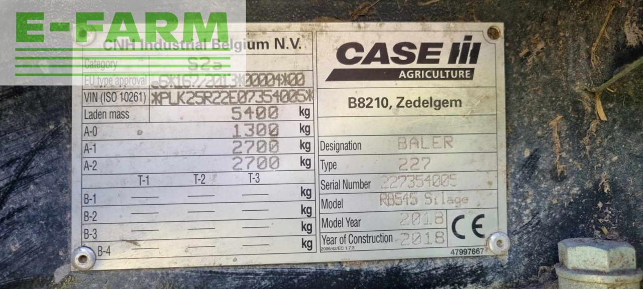 Kanttipaalain Case-IH RB 545: kuva Kanttipaalain Case-IH RB 545
