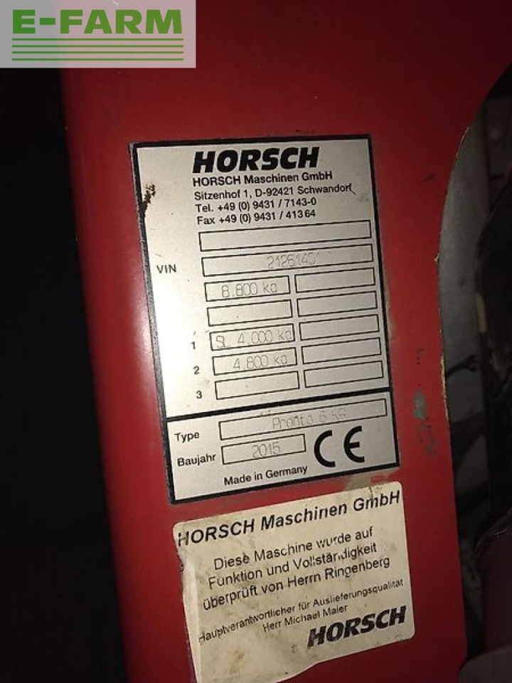 Horsch pronto 6 kr - Kylvökone: kuva Horsch pronto 6 kr - Kylvökone Horsch pronto 6 kr - Kylvökone: kuva Horsch pronto 6 kr - Kylvökone