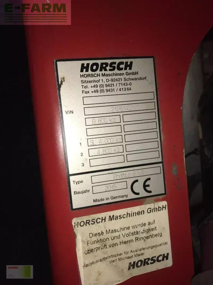 Horsch pronto 6 kr - Kylvölannoitin: kuva Horsch pronto 6 kr - Kylvölannoitin Horsch pronto 6 kr - Kylvölannoitin: kuva Horsch pronto 6 kr - Kylvölannoitin