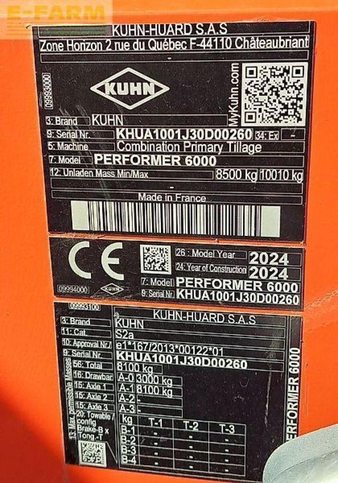 Kylvölannoitin Kuhn performer 6000: kuva Kylvölannoitin Kuhn performer 6000