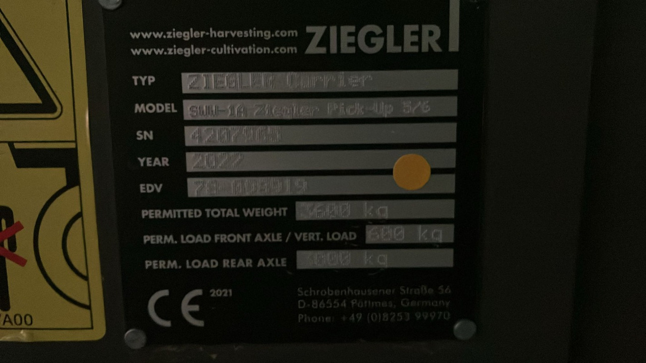 Ziegler ZPU 6001 Pick up 6m - Leikkuupuimuri: kuva Ziegler ZPU 6001 Pick up 6m - Leikkuupuimuri Ziegler ZPU 6001 Pick up 6m - Leikkuupuimuri: kuva Ziegler ZPU 6001 Pick up 6m - Leikkuupuimuri