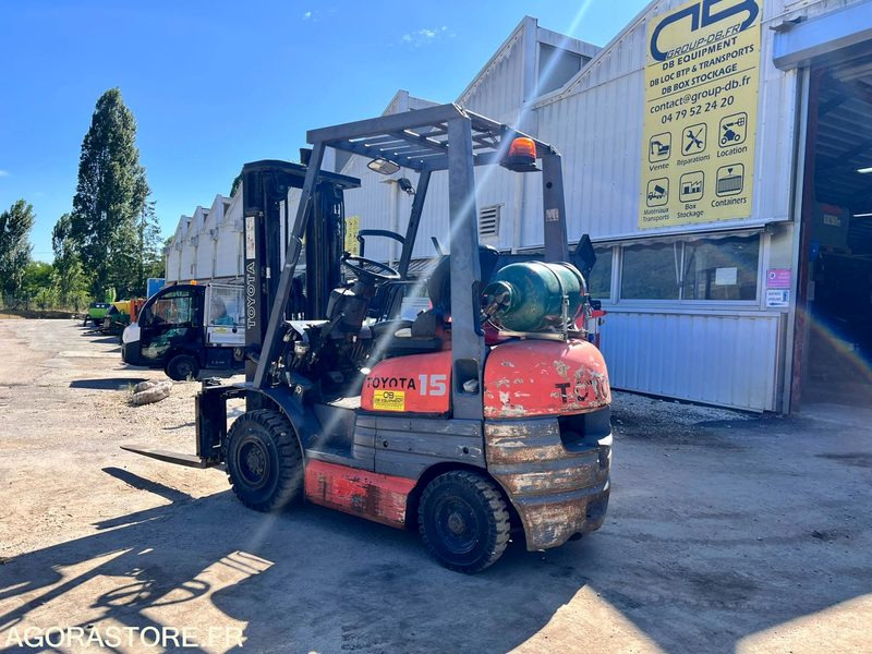 Chariot élévateur à gaz Toyota FG15 4,3m - 1,5T - Année 1994 - 10770 heures - Kaasutrukki: kuva Chariot élévateur à gaz Toyota FG15 4,3m - 1,5T - Année 1994 - 10770 heures - Kaasutrukki Chariot élévateur à gaz Toyota FG15 4,3m - 1,5T - Année 1994 - 10770 heures - Kaasutrukki: kuva Chariot élévateur à gaz Toyota FG15 4,3m - 1,5T - Année 1994 - 10770 heures - Kaasutrukki