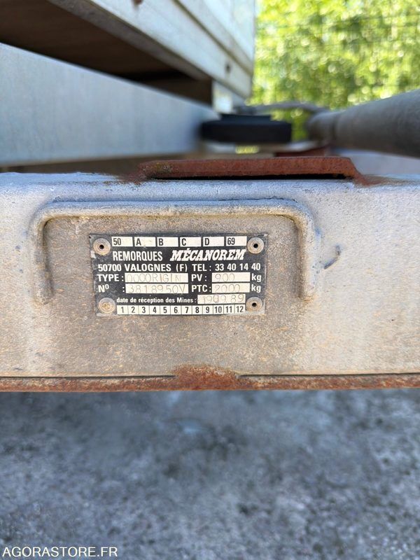 Umpikori perävaunu MECANDREM REMORQUE: kuva Umpikori perävaunu MECANDREM REMORQUE