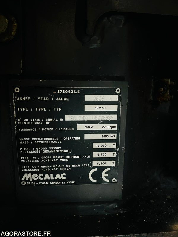 PELLE - MECALAC - 12MXT - 2006 / 4085 HEURES - Kaivuri: kuva PELLE - MECALAC - 12MXT - 2006 / 4085 HEURES - Kaivuri PELLE - MECALAC - 12MXT - 2006 / 4085 HEURES - Kaivuri: kuva PELLE - MECALAC - 12MXT - 2006 / 4085 HEURES - Kaivuri