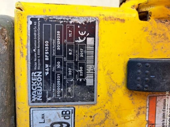 Wacker Neuson BFS1350 - Rakennustarvikkeet: kuva Wacker Neuson BFS1350 - Rakennustarvikkeet Wacker Neuson BFS1350 - Rakennustarvikkeet: kuva Wacker Neuson BFS1350 - Rakennustarvikkeet