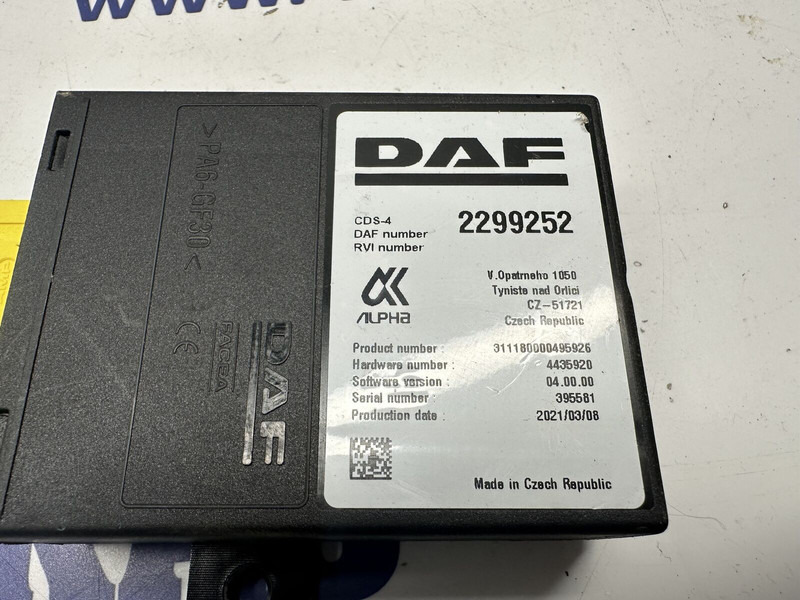DAF CDS-4 - Ohjainyksikkö - Kuorma-auto: kuva DAF CDS-4 - Ohjainyksikkö - Kuorma-auto DAF CDS-4 - Ohjainyksikkö - Kuorma-auto: kuva DAF CDS-4 - Ohjainyksikkö - Kuorma-auto