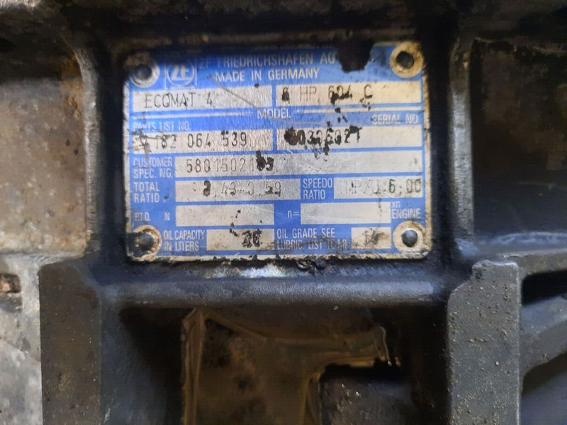 Iveco ZF 6HP604C Cursor 8. 6HP594C - Vaihdelaatikko: kuva Iveco ZF 6HP604C Cursor 8. 6HP594C - Vaihdelaatikko Iveco ZF 6HP604C Cursor 8. 6HP594C - Vaihdelaatikko: kuva Iveco ZF 6HP604C Cursor 8. 6HP594C - Vaihdelaatikko