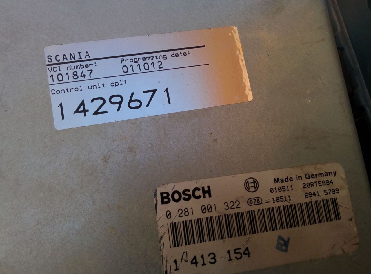 Scania dvigatelem 0281001322 - 1413154 Scania 094 Omni Link - Ohjainyksikkö - Bussi: kuva Scania dvigatelem 0281001322 - 1413154 Scania 094 Omni Link - Ohjainyksikkö - Bussi Scania dvigatelem 0281001322 - 1413154 Scania 094 Omni Link - Ohjainyksikkö - Bussi: kuva Scania dvigatelem 0281001322 - 1413154 Scania 094 Omni Link - Ohjainyksikkö - Bussi