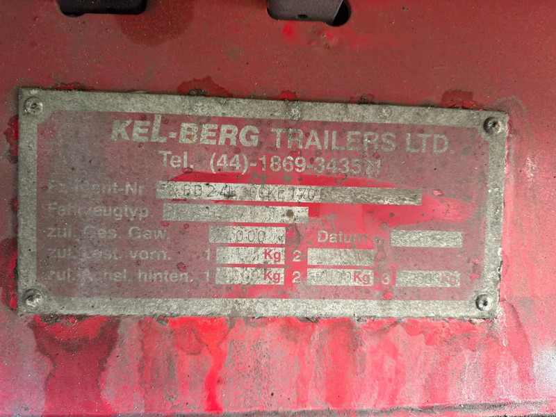Pressukapelliperävaunu KEL-BERG PRAH 27 3X BPW AXLE CURTAIN SIDE: kuva Pressukapelliperävaunu KEL-BERG PRAH 27 3X BPW AXLE CURTAIN SIDE