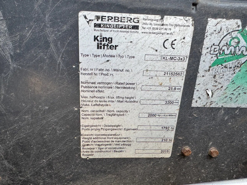 Ajoneuvotrukki Terberg TKL-MC-3X3 TKL-MC-3X3 - 2000KG 3,2 LIFTING HEIGHT: kuva Ajoneuvotrukki Terberg TKL-MC-3X3 TKL-MC-3X3 - 2000KG 3,2 LIFTING HEIGHT