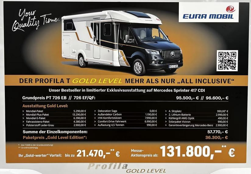 Eura Mobil PROFILA T 726 EB /- 2026 - / GOLD - LEVEL PAKET - Puoli-integroitu asuntoauto: kuva Eura Mobil PROFILA T 726 EB /- 2026 - / GOLD - LEVEL PAKET - Puoli-integroitu asuntoauto Eura Mobil PROFILA T 726 EB /- 2026 - / GOLD - LEVEL PAKET - Puoli-integroitu asuntoauto: kuva Eura Mobil PROFILA T 726 EB /- 2026 - / GOLD - LEVEL PAKET - Puoli-integroitu asuntoauto