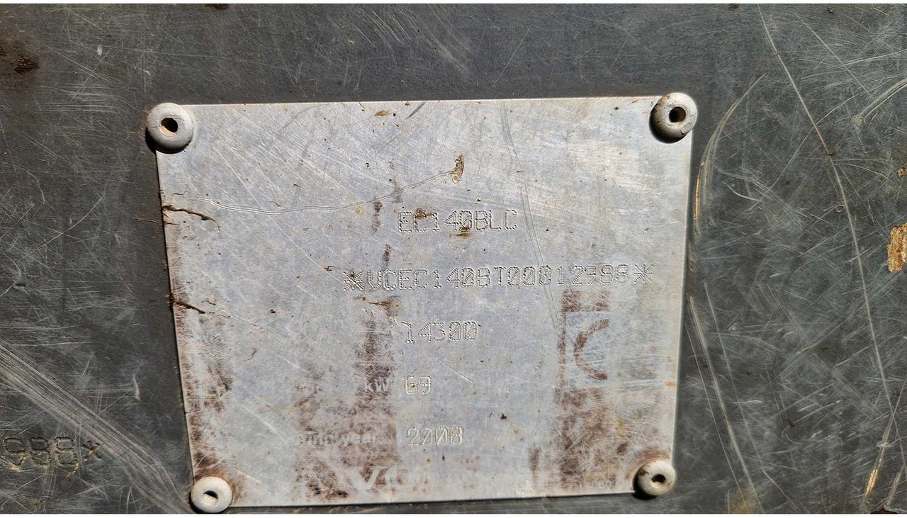 Kaivuri 2008 VOLVO EC140BLC TRACKED EXCAVATOR: kuva Kaivuri 2008 VOLVO EC140BLC TRACKED EXCAVATOR