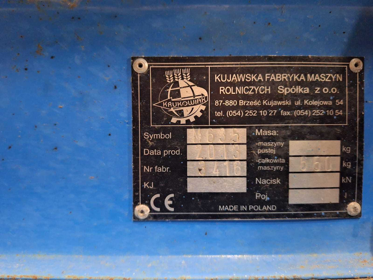 Sadonkorjuukone Krukowiak M635: kuva Sadonkorjuukone Krukowiak M635