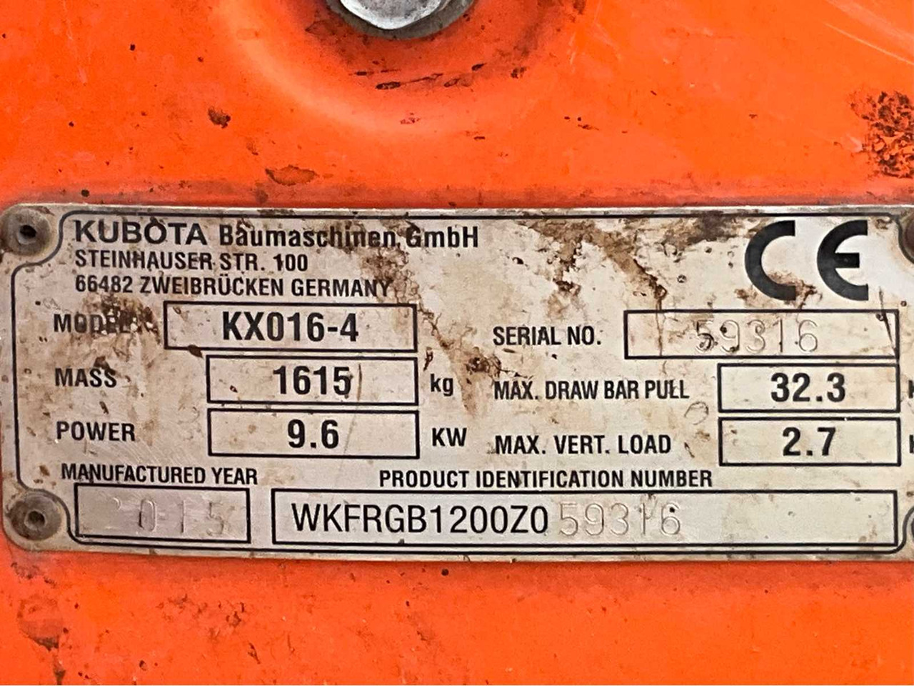 Minikuormaaja Kubota KX016-4G: kuva Minikuormaaja Kubota KX016-4G