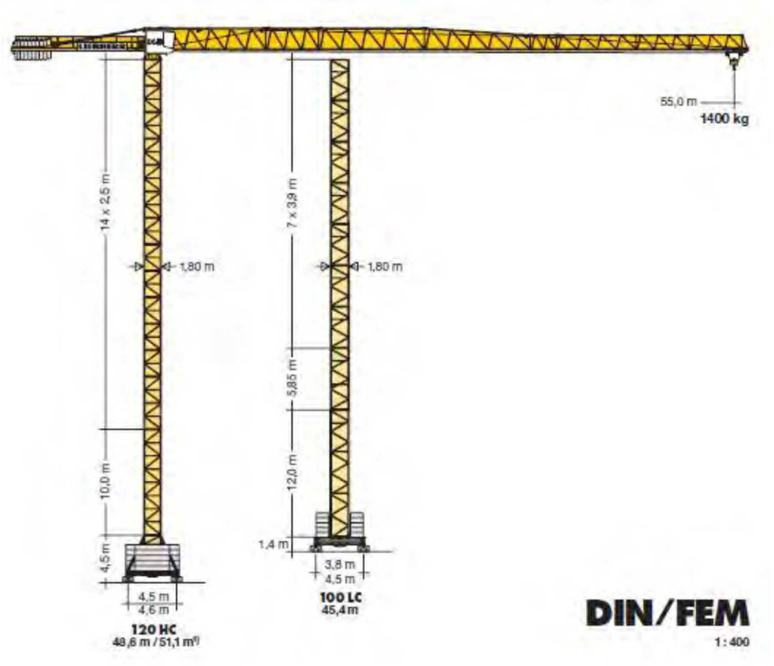 Torninosturi Liebherr 110 EC-B 6 FR.tronic: kuva Torninosturi Liebherr 110 EC-B 6 FR.tronic