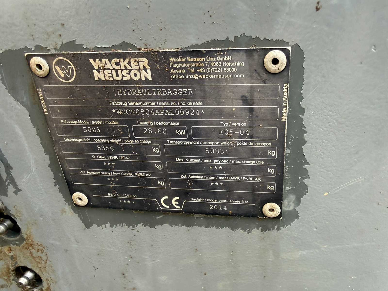 Minikuormaaja WACKER NEUSON - 50Z3 - 2014 - MINI EXCAVATOR: kuva Minikuormaaja WACKER NEUSON - 50Z3 - 2014 - MINI EXCAVATOR