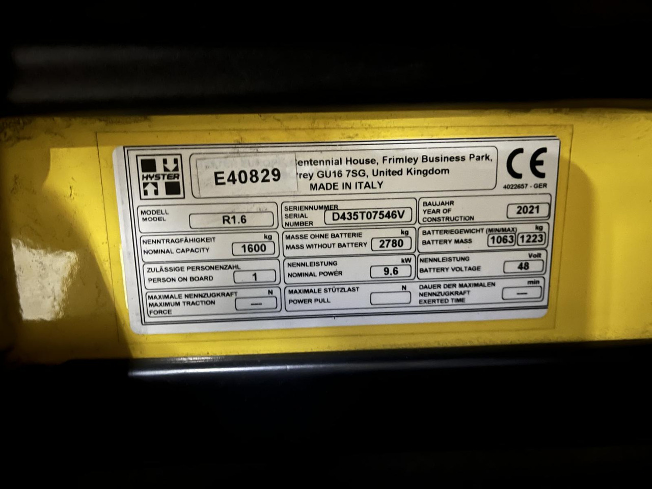 Hyster R1.6 - Työntömastotrukki: kuva Hyster R1.6 - Työntömastotrukki Hyster R1.6 - Työntömastotrukki: kuva Hyster R1.6 - Työntömastotrukki