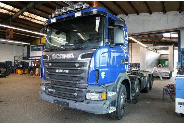 Scania R 500 8x4, Palfinger P24A, Knickarm, Retarder,AC - Koukkulava kuorma-auto: kuva Scania R 500 8x4, Palfinger P24A, Knickarm, Retarder,AC - Koukkulava kuorma-auto Scania R 500 8x4, Palfinger P24A, Knickarm, Retarder,AC - Koukkulava kuorma-auto: kuva Scania R 500 8x4, Palfinger P24A, Knickarm, Retarder,AC - Koukkulava kuorma-auto