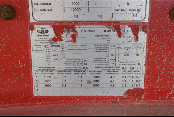 Kippiauto puoliperävaunu [Ref interne : V3] Semi-remorque avec bâche Schmitz SKI 24 (2007-VIN:WSK00000001223352): kuva Kippiauto puoliperävaunu [Ref interne : V3] Semi-remorque avec bâche Schmitz SKI 24 (2007-VIN:WSK00000001223352)