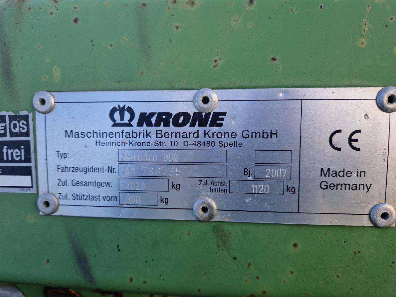 Krone Swadro 900 - Pöyhin: kuva Krone Swadro 900 - Pöyhin Krone Swadro 900 - Pöyhin: kuva Krone Swadro 900 - Pöyhin