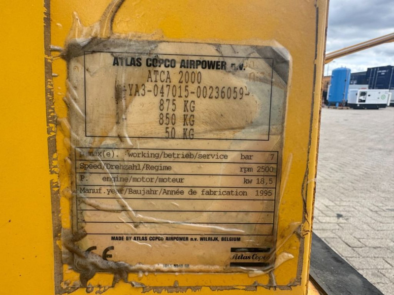 Atlas-Copco ATCA 2000 Deutz F2L 1011 Mobiele Diesel Schroefcompressor 18.5 kW 7 Bar - Ilmakompressori: kuva Atlas-Copco ATCA 2000 Deutz F2L 1011 Mobiele Diesel Schroefcompressor 18.5 kW 7 Bar - Ilmakompressori Atlas-Copco ATCA 2000 Deutz F2L 1011 Mobiele Diesel Schroefcompressor 18.5 kW 7 Bar - Ilmakompressori: kuva Atlas-Copco ATCA 2000 Deutz F2L 1011 Mobiele Diesel Schroefcompressor 18.5 kW 7 Bar - Ilmakompressori