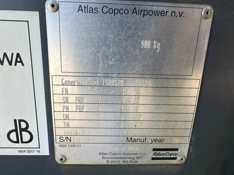 Atlas-Copco QAS 20 Kubota Leroy Somer 20 kVA Silent Rental generatorrset Stage 3A - Sähkögeneraattori: kuva Atlas-Copco QAS 20 Kubota Leroy Somer 20 kVA Silent Rental generatorrset Stage 3A - Sähkögeneraattori Atlas-Copco QAS 20 Kubota Leroy Somer 20 kVA Silent Rental generatorrset Stage 3A - Sähkögeneraattori: kuva Atlas-Copco QAS 20 Kubota Leroy Somer 20 kVA Silent Rental generatorrset Stage 3A - Sähkögeneraattori