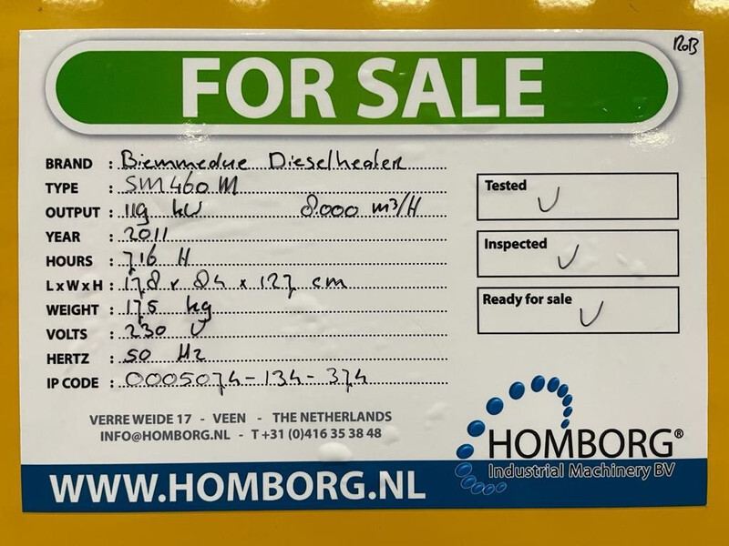 Rakennuslämmitin Dieselheater Air to Air SM 460M 119 kW - 8000 m3 / h Diesel Heater Kachel: kuva Rakennuslämmitin Dieselheater Air to Air SM 460M 119 kW - 8000 m3 / h Diesel Heater Kachel Rakennuslämmitin Dieselheater Air to Air SM 460M 119 kW - 8000 m3 / h Diesel Heater Kachel: kuva Rakennuslämmitin Dieselheater Air to Air SM 460M 119 kW - 8000 m3 / h Diesel Heater Kachel