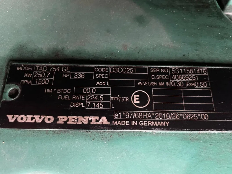 Sähkögeneraattori GESAN DVR 250 Volvo Penta - Leroy Somer 250 kVA silent generatorset: kuva Sähkögeneraattori GESAN DVR 250 Volvo Penta - Leroy Somer 250 kVA silent generatorset