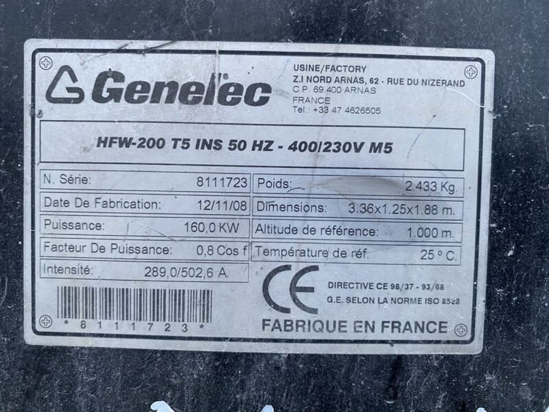 Himoinsa HFW 200 Iveco NEF 67 Stamford 200 kVA Silent generatorset - Sähkögeneraattori: kuva Himoinsa HFW 200 Iveco NEF 67 Stamford 200 kVA Silent generatorset - Sähkögeneraattori Himoinsa HFW 200 Iveco NEF 67 Stamford 200 kVA Silent generatorset - Sähkögeneraattori: kuva Himoinsa HFW 200 Iveco NEF 67 Stamford 200 kVA Silent generatorset - Sähkögeneraattori
