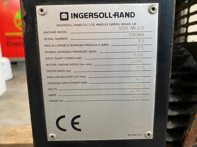 Ingersoll Rand SSR ML 5.5 SSR ML5.5 6 kW 800 L / min 7.5 Bar Elektrische Schroefcompressor - Ilmakompressori: kuva Ingersoll Rand SSR ML 5.5 SSR ML5.5 6 kW 800 L / min 7.5 Bar Elektrische Schroefcompressor - Ilmakompressori Ingersoll Rand SSR ML 5.5 SSR ML5.5 6 kW 800 L / min 7.5 Bar Elektrische Schroefcompressor - Ilmakompressori: kuva Ingersoll Rand SSR ML 5.5 SSR ML5.5 6 kW 800 L / min 7.5 Bar Elektrische Schroefcompressor - Ilmakompressori