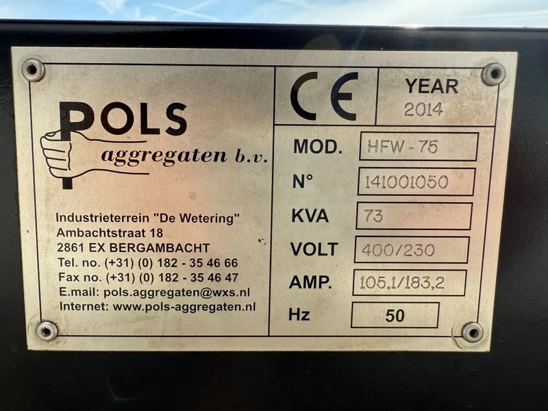 Iveco FPT Himoinsa Mecc Alte Spa 75 kVA generatorset - Sähkögeneraattori: kuva Iveco FPT Himoinsa Mecc Alte Spa 75 kVA generatorset - Sähkögeneraattori Iveco FPT Himoinsa Mecc Alte Spa 75 kVA generatorset - Sähkögeneraattori: kuva Iveco FPT Himoinsa Mecc Alte Spa 75 kVA generatorset - Sähkögeneraattori