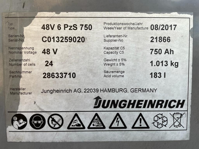 Sähkötrukki Jungheinrich EFG 216 Elektra 1.6 ton Triplex Freelift Sideshift Elektra Heftruck: kuva Sähkötrukki Jungheinrich EFG 216 Elektra 1.6 ton Triplex Freelift Sideshift Elektra Heftruck