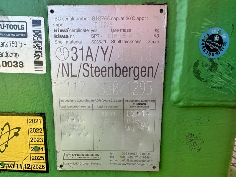 Kiwa IBC Steenbergen 750 liter Dieseltank met Handpomp Milieutank - Varastosäiliö: kuva Kiwa IBC Steenbergen 750 liter Dieseltank met Handpomp Milieutank - Varastosäiliö Kiwa IBC Steenbergen 750 liter Dieseltank met Handpomp Milieutank - Varastosäiliö: kuva Kiwa IBC Steenbergen 750 liter Dieseltank met Handpomp Milieutank - Varastosäiliö