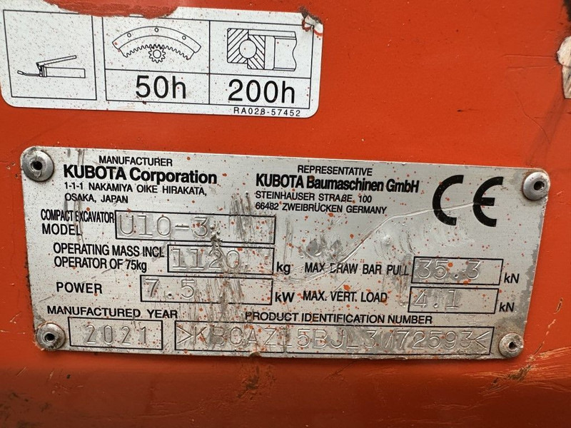 Kubota U10-3 Minigraver Diesel Graafmachine 2021 ! 690 uur ! As New ! - Minikuormaaja: kuva Kubota U10-3 Minigraver Diesel Graafmachine 2021 ! 690 uur ! As New ! - Minikuormaaja Kubota U10-3 Minigraver Diesel Graafmachine 2021 ! 690 uur ! As New ! - Minikuormaaja: kuva Kubota U10-3 Minigraver Diesel Graafmachine 2021 ! 690 uur ! As New ! - Minikuormaaja