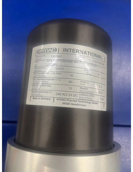 Hydac autofilt RF4 - Varaosat: kuva Hydac autofilt RF4 - Varaosat Hydac autofilt RF4 - Varaosat: kuva Hydac autofilt RF4 - Varaosat