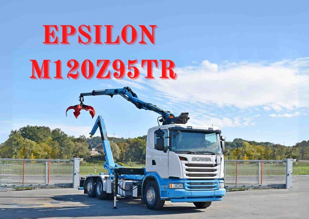 Scania G 440 * Abrollkipper * EPSILON M120Z95TR* TOP - Koukkulava kuorma-auto: kuva Scania G 440 * Abrollkipper * EPSILON M120Z95TR* TOP - Koukkulava kuorma-auto Scania G 440 * Abrollkipper * EPSILON M120Z95TR* TOP - Koukkulava kuorma-auto: kuva Scania G 440 * Abrollkipper * EPSILON M120Z95TR* TOP - Koukkulava kuorma-auto