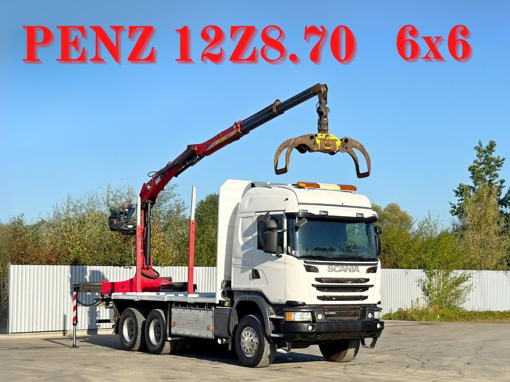 Scania G490* HOLZTRANSPORTER * PENZ 12Z8.70* 6x6 - Puuauto, Nosturiauto: kuva Scania G490* HOLZTRANSPORTER * PENZ 12Z8.70* 6x6 - Puuauto, Nosturiauto Scania G490* HOLZTRANSPORTER * PENZ 12Z8.70* 6x6 - Puuauto, Nosturiauto: kuva Scania G490* HOLZTRANSPORTER * PENZ 12Z8.70* 6x6 - Puuauto, Nosturiauto