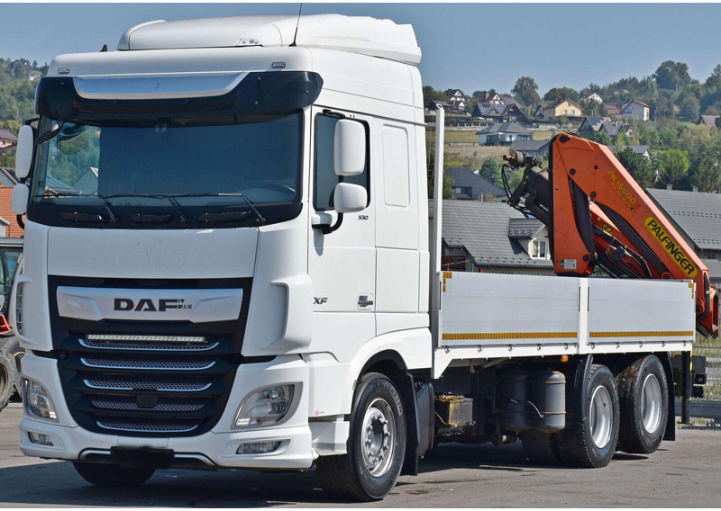 DAF XF 530 Pritsche 6,30 m + PK 15500 * TOPZUSTAND - Lava-kuorma-auto, Nosturiauto: kuva DAF XF 530 Pritsche 6,30 m + PK 15500 * TOPZUSTAND - Lava-kuorma-auto, Nosturiauto DAF XF 530 Pritsche 6,30 m + PK 15500 * TOPZUSTAND - Lava-kuorma-auto, Nosturiauto: kuva DAF XF 530 Pritsche 6,30 m + PK 15500 * TOPZUSTAND - Lava-kuorma-auto, Nosturiauto