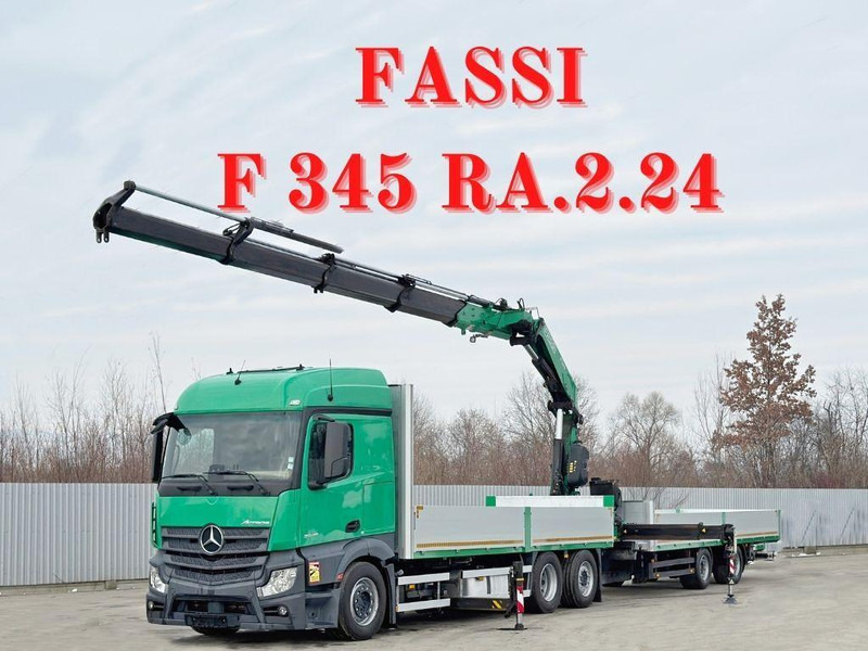 Mercedes-Benz ACTROS 2645 * FASSI F345.24 + FUNK + Anhänger - Lava-kuorma-auto, Nosturiauto: kuva Mercedes-Benz ACTROS 2645 * FASSI F345.24 + FUNK + Anhänger - Lava-kuorma-auto, Nosturiauto Mercedes-Benz ACTROS 2645 * FASSI F345.24 + FUNK + Anhänger - Lava-kuorma-auto, Nosturiauto: kuva Mercedes-Benz ACTROS 2645 * FASSI F345.24 + FUNK + Anhänger - Lava-kuorma-auto, Nosturiauto